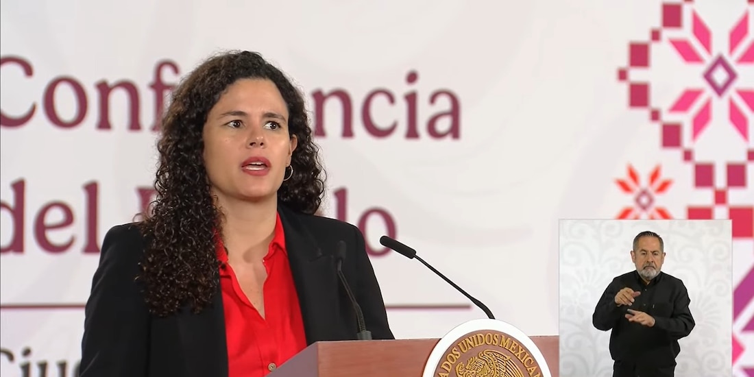 La Consejera Jurídica de la Presidencia esta mañana en Palacio Nacional.