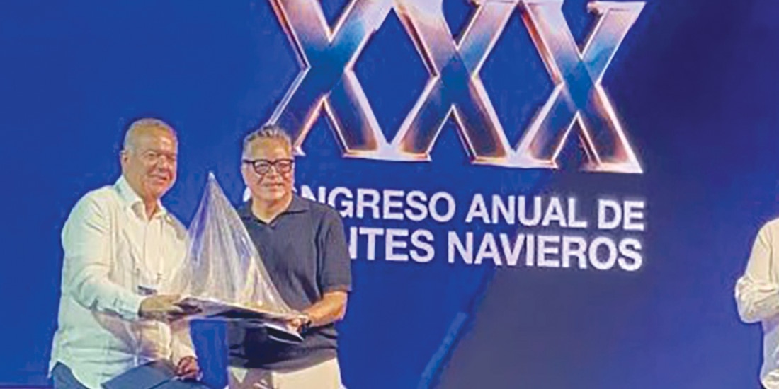Leonardo Gómez Vargas, ayer, en su participación en el Congreso Anual de Agentes Navieros.