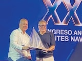 Leonardo Gómez Vargas, ayer, en su participación en el Congreso Anual de Agentes Navieros.