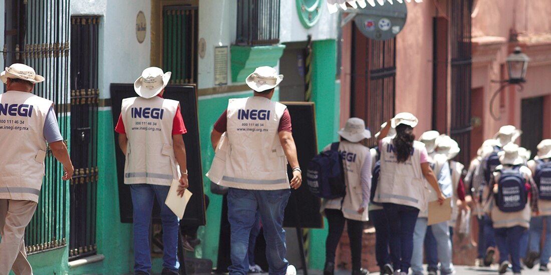 Personal del Inegi recibe capacitación para la encuesta, el pasado 19 de septiembre.