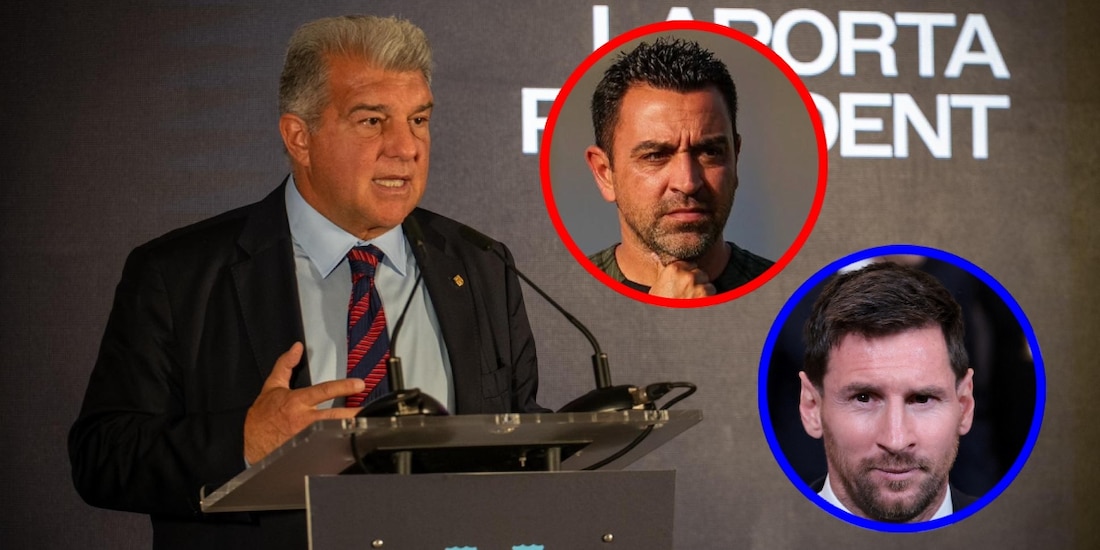Joan Laporta reaccionó a acusaciones de Xavi respecto a que evitó el regreso de Lionel Messi al Barcelona.