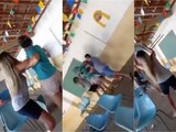 Una disputa en un centro de vacunación contra COVID-19 localizado en Brasil, terminó en sillazos, luego de que un hombre fuera presuntamente descubierto en compañía de su amante por su esposa y su cuñada