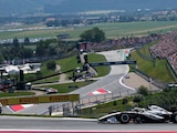 El Cadillac de Checo Pérez en una práctica del Gran Premio de Austria de F1.