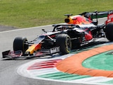 El monoplaza del neerlandés Max Verstappen en las prácticas del Gran Premio de Italia.