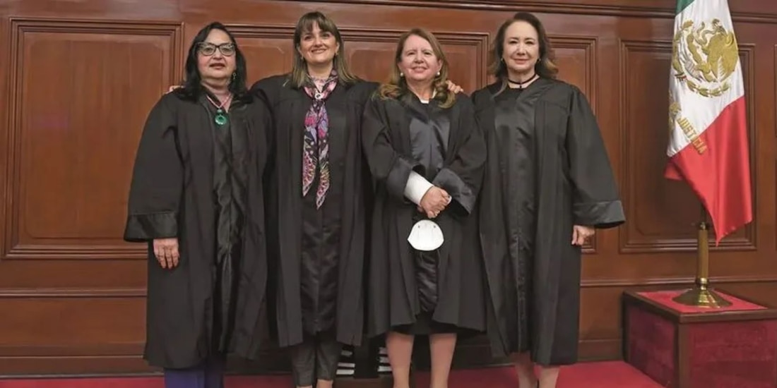 Ministras de la Suprema Corte de Justicia celebran que Norma Lucía Piña Hernández sea la nueva presidenta de la Corte