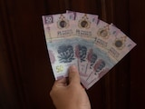 El del 'ajolotito'. Venden billetes de 50 pesos mexicanos en cantidades estratosféricas