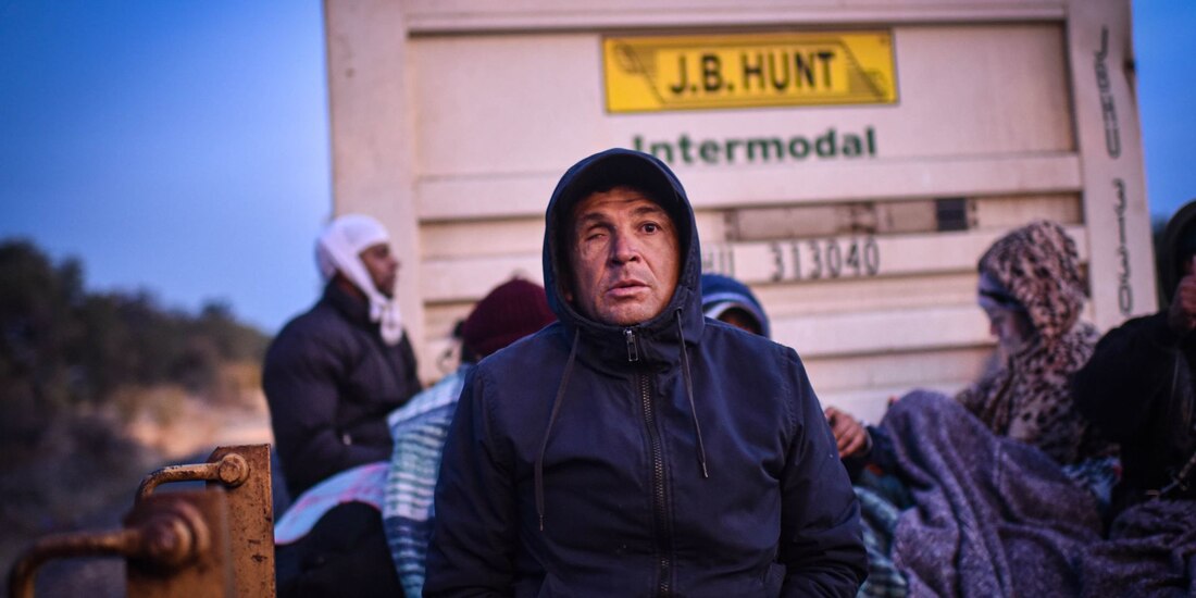 En la imagen de archivo, un grupo de migrantes, en su mayoría venezolanos