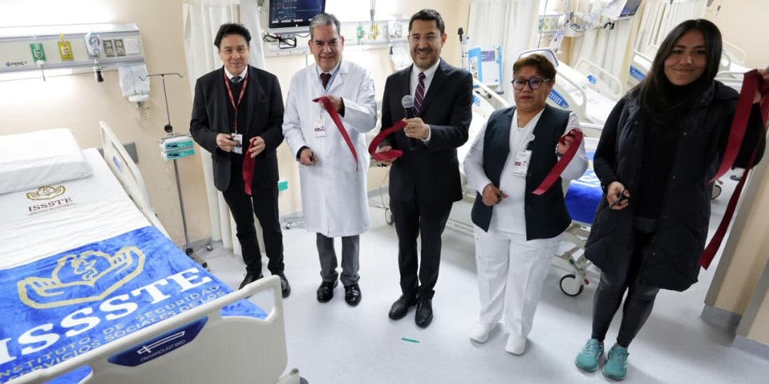 Martí Batres inaugura nueva área de urgencias en Hospital General ‘Dr. Fernando Quiroz Gutiérrez’ del ISSSTE.