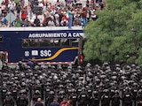 OPERATIVO,
ayer, para
frenar a la
Coordinadora
en Tlalpan.