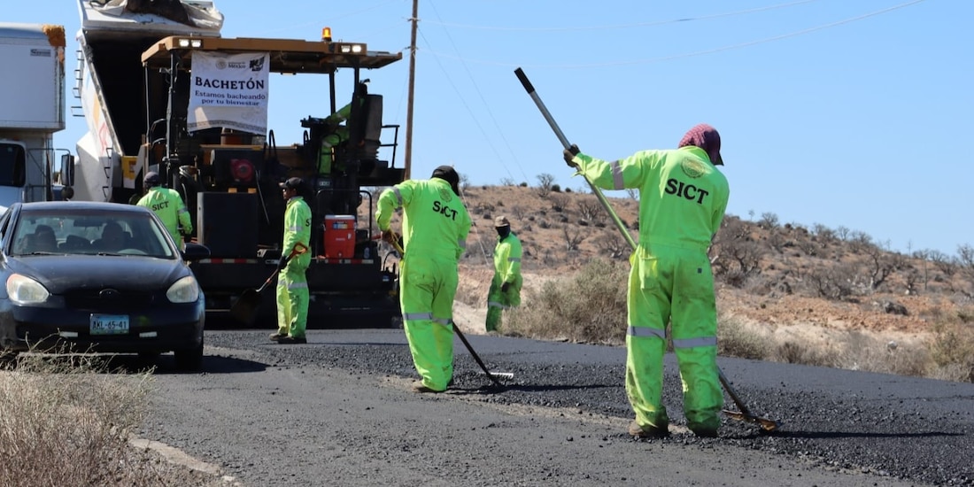 Trabajos en carreteras federales.