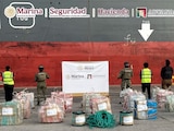 Aseguramiento de más de una tonelada de cocaína en el puerto de Lázaro Cárdenas, Michoacán.