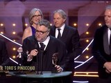 El discurso de Guillermo del Toro tras ganar el BAFTA por Pinocho: "la animación es un medio para el arte"