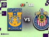 Tigres y Chivas se enfrentan en el Estadio Universitario.