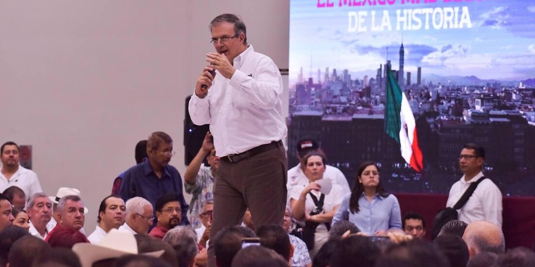 Marcelo Ebrard presentó el "Plan Ángel" en Tamaulipas.