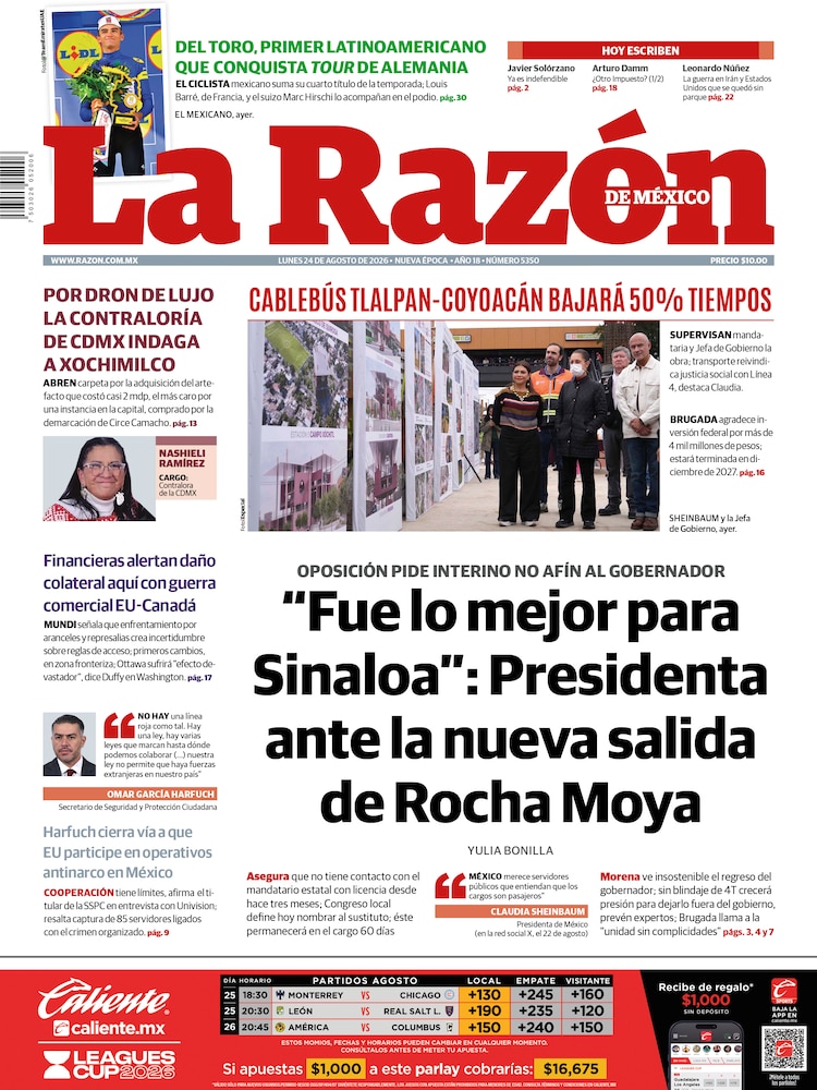 La Razón 24 Agosto 2026