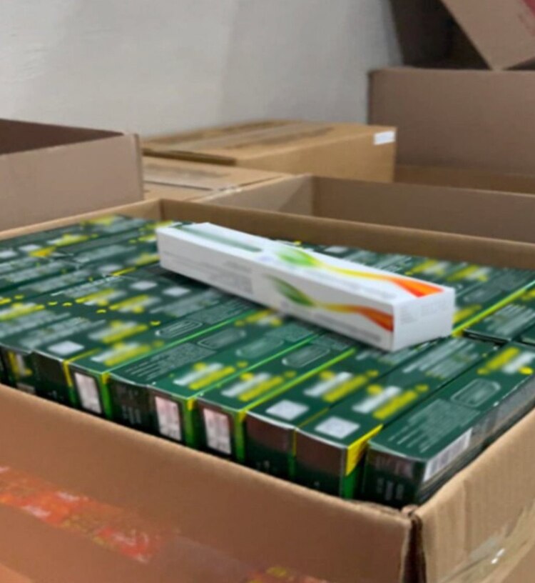 Encontraron cajas con casi dos millones de pastillas apócrifas.