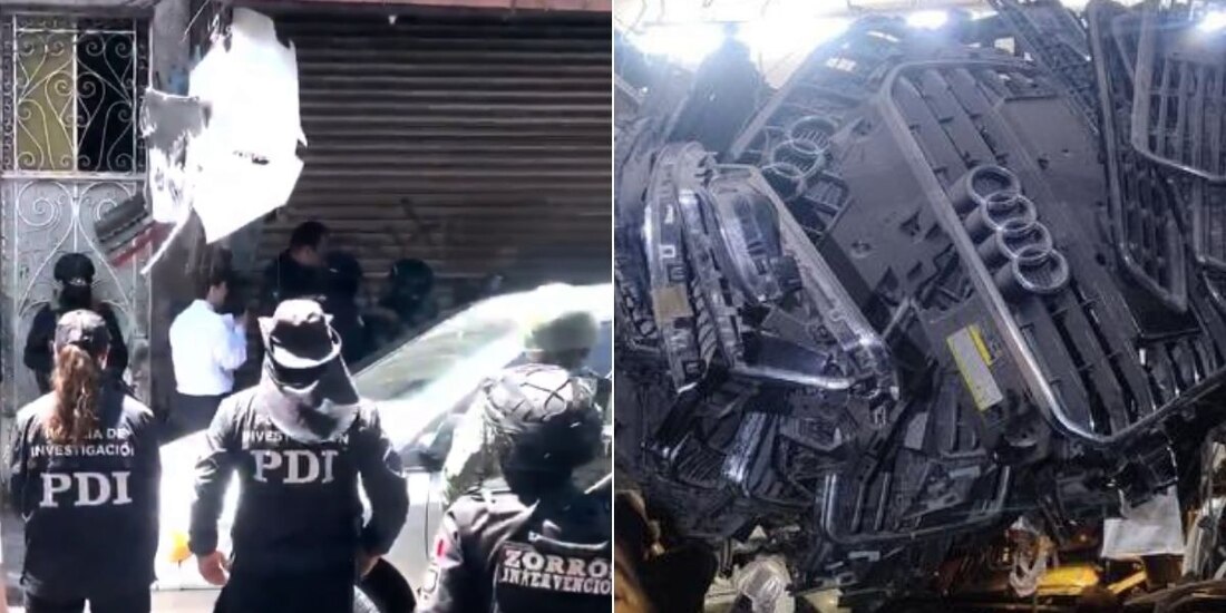 Elementos de la SSC catean inmueble en la alcaldía Cuauhtémoc, en donde decomisan 15 toneladas de autopartes.