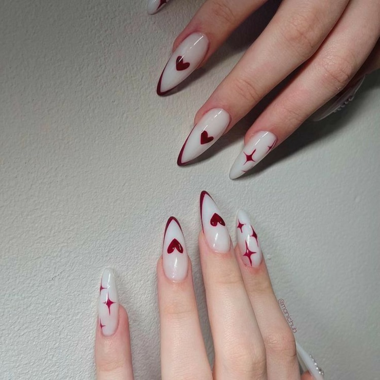 Diseños de uñas para San Valentín 2026