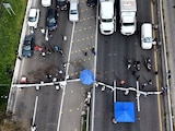 Imagen de la protesta carretera.
