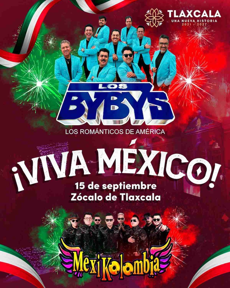 La agrupación estelar Los ByBys encabeza la oferta musical gratuita para el disfrute de las familias en el Zócalo de Tlaxcala.