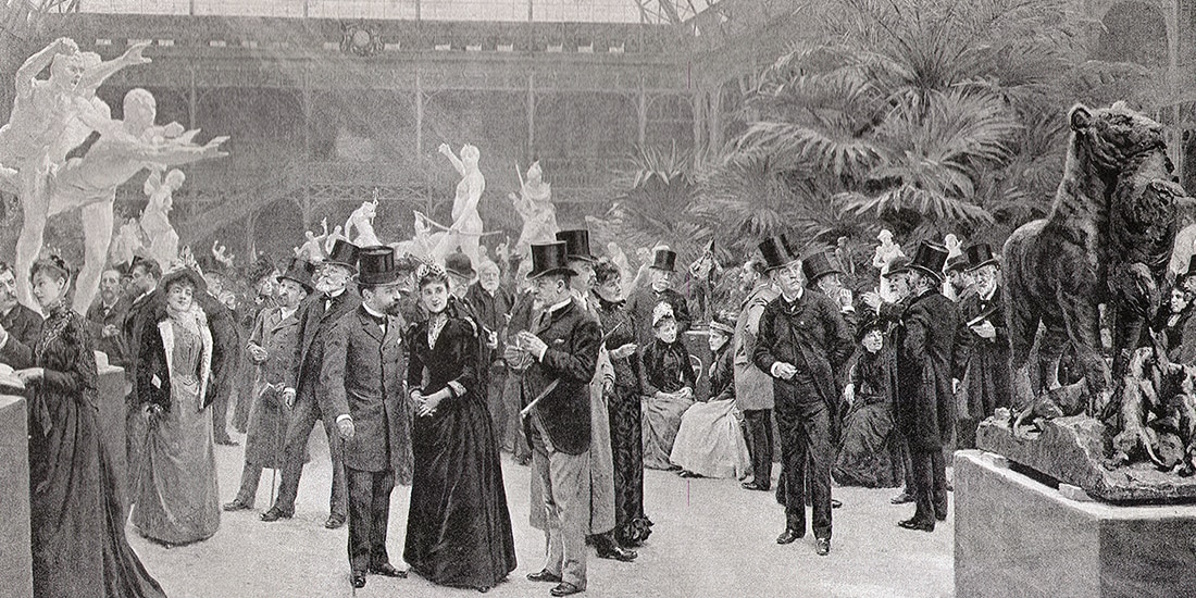 Jean-André Rixens, Un jour de vernissage au palais des Champs-Élysées, 1890.
