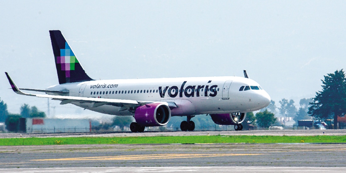 Uno de los más de 153 aviones de la flota de Volaris, en imagen de archivo.
