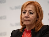 Rosario Piedra Ibarra, presidenta de la Comisión Nacional de los Derechos Humanos.