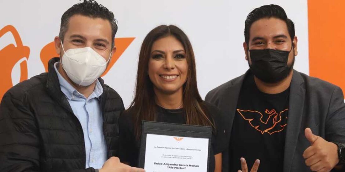 Alejandra García Morlan, precandidata de MC a la gubernatura de Oaxaca