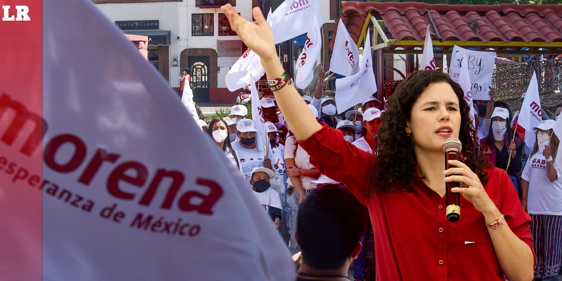 Luisa María Alcalde, dirigente nacional de Morena.