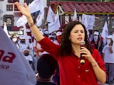 Luisa María Alcalde, dirigente nacional de Morena.
