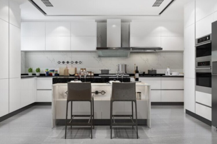 Otro ejemplo de cocina industrial.
Dale un toque especial.