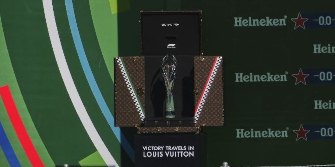 El trofeo del Gran Premio de México de F1