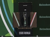 El trofeo del Gran Premio de México de F1
