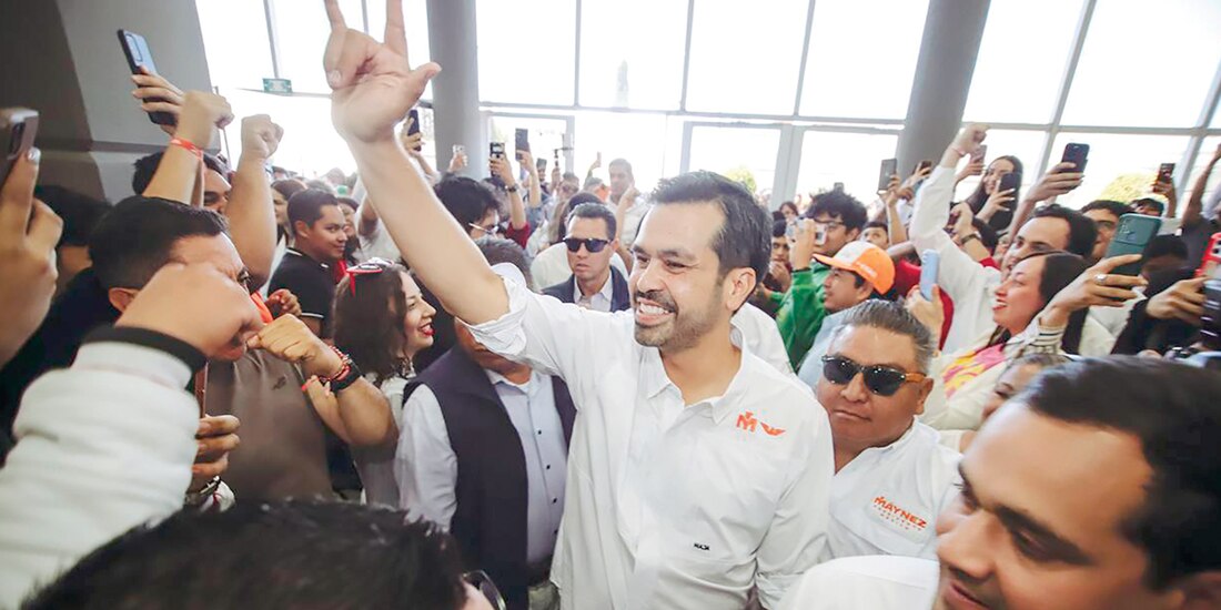 Jorge Álvarez Máynez, candidato de MC.