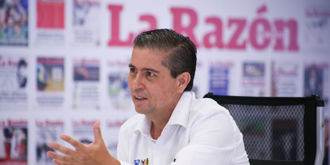 El aspirante en Coyoacán, Giovanni Gutiérrez, en entrevista con La Razón.