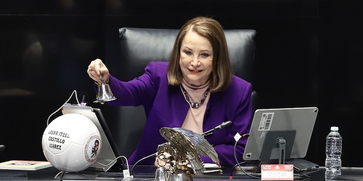 Laura Itzel Castillo, presidenta de la Mesa Directiva del Senado,