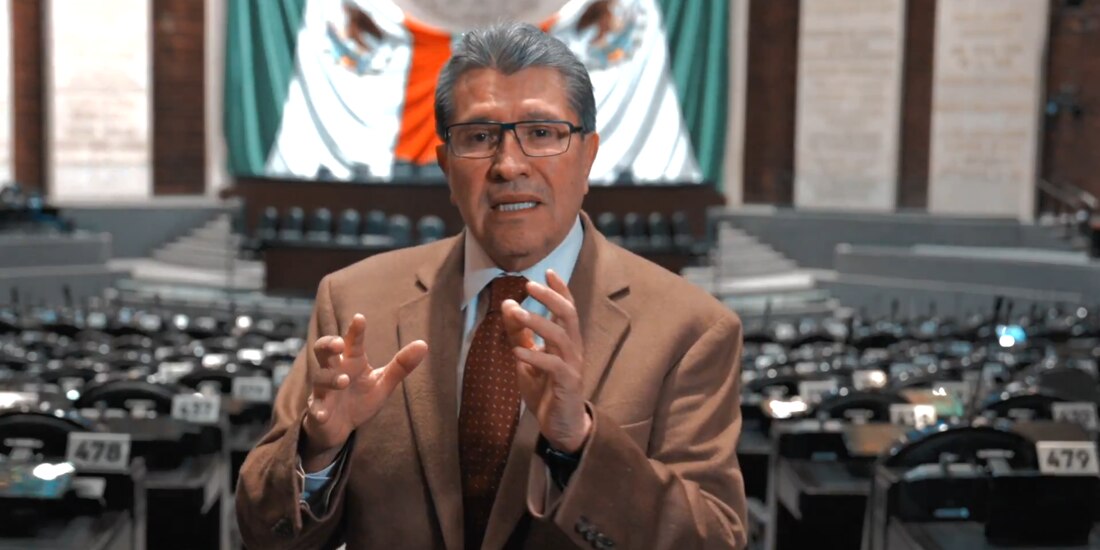 En la imagen, el coordinador de los diputados de Morena, Ricardo Monreal.