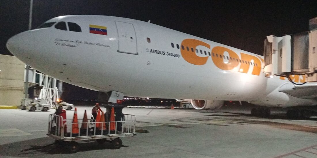 Vuelo de repatriación de migrantes venezolanos.