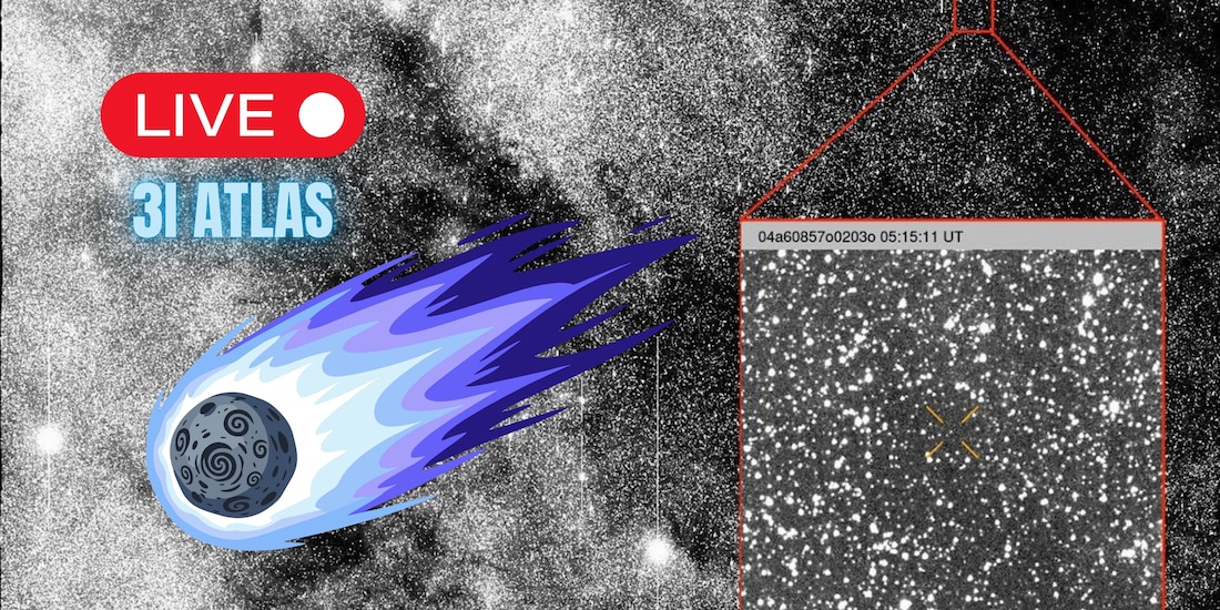 ¿Cómo ver el cometa 3I Atlas en vivo?