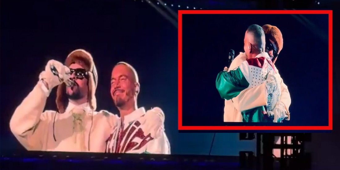 Bad Bunny y J Balvin juntos en concierto de CDMX