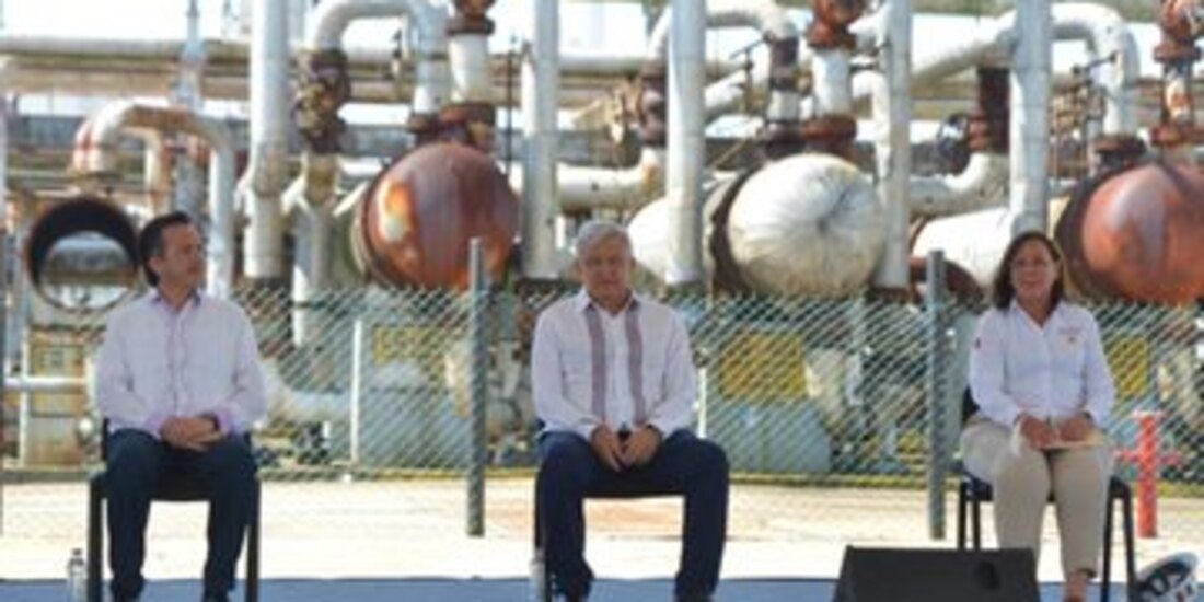 Andrés Manuel López Obrador, presidente de México, en su gira por Veracruz.