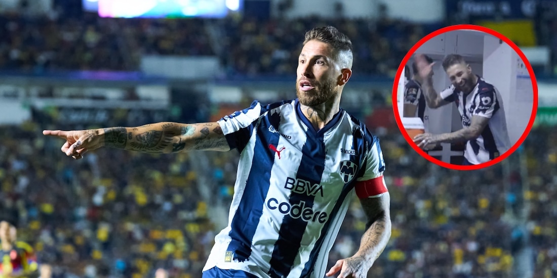 Sergio Ramos festejó con todo la victoria de Rayados sobre América en los cuartos de final del Apertura 2025.
