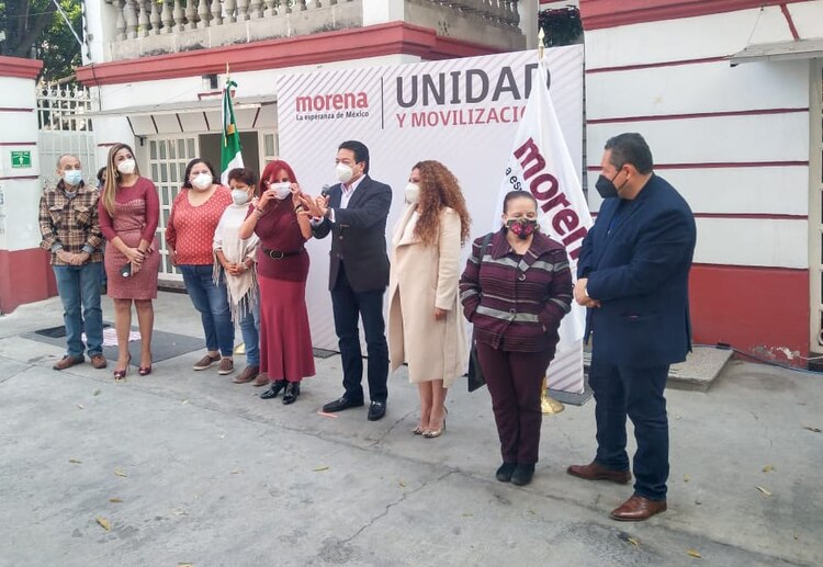 Integrantes del partido morenista.