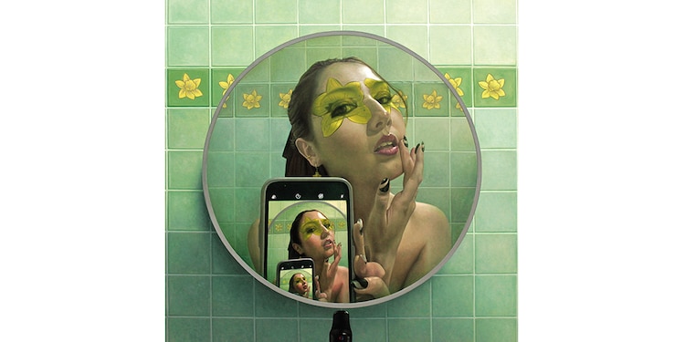 Carlos Cárdenas, Universo, óleo sobre tela, 2024.