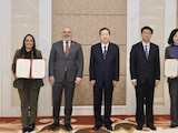 Autoridades de Michoacán y Shandong formalizan acuerdo para impulsar la inversión, el turismo y la educación.