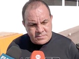 El legislador federal de Morena Cuauhtémoc Blanco, ayer, en entrevista.