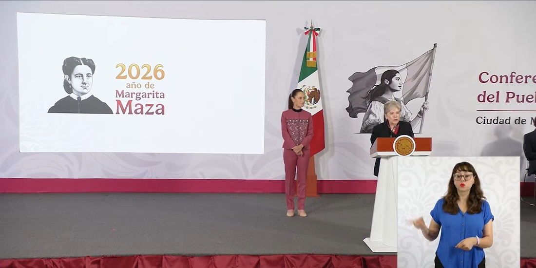 Alicia Bárcena en la Mañanera de Claudia Sheinbaum.