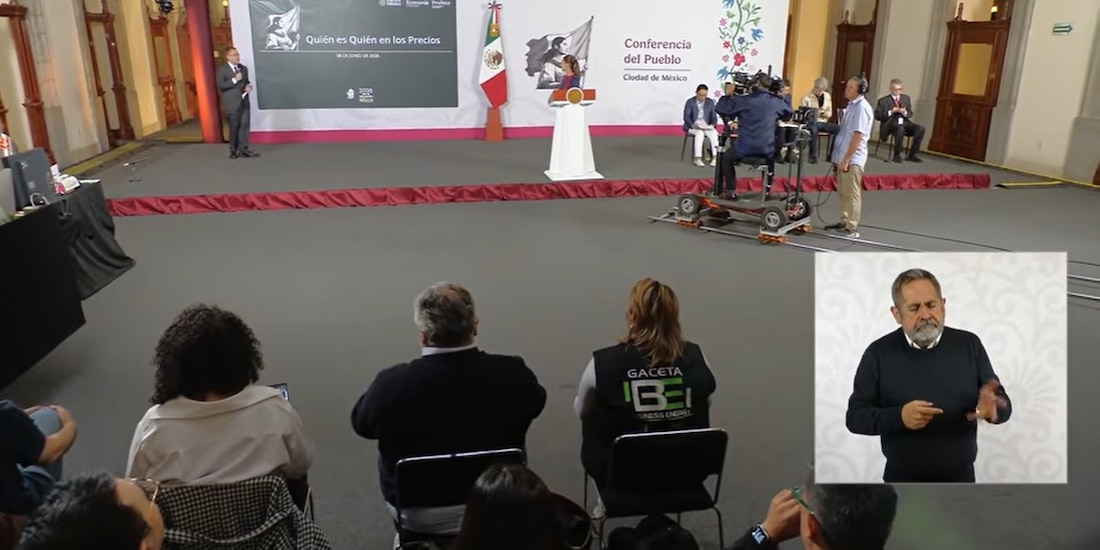 El titular de Profeco en la Mañanera del Pueblo.