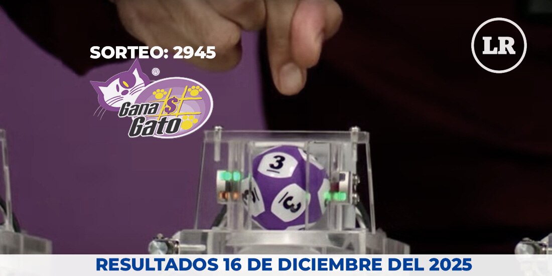 Resultados del Gana Gato 2945 del 16 de diciembre del 2025.