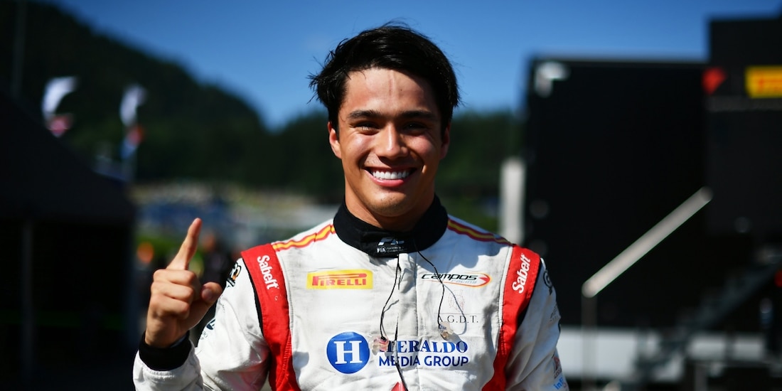 Noel León hizo historia con su pole position en el Gran Premio de Austria de F2.